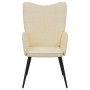 Sillón de relax de tela crema de , Sillones - Ref: Foro24-327943, Precio: 101,57 €, Descuento: %