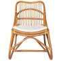 Silla de ratán lino marrón claro de , Sillones - Ref: Foro24-325483, Precio: 176,14 €, Descuento: %