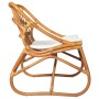 Silla de ratán lino marrón claro de , Sillones - Ref: Foro24-325483, Precio: 176,14 €, Descuento: %