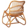 Silla de ratán lino marrón claro de , Sillones - Ref: Foro24-325483, Precio: 176,14 €, Descuento: %