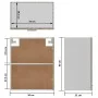 Armarios colgantes 2 uds contrachapada roble Sonoma 50x31x60 cm de vidaXL, Armarios de cocina - Ref: Foro24-805081, Precio: 7...