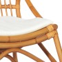 Silla de ratán lino marrón claro de , Sillones - Ref: Foro24-325483, Precio: 176,14 €, Descuento: %