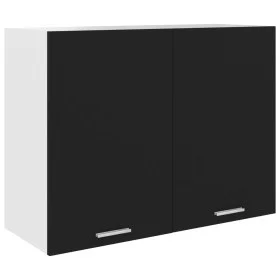 Armario colgante de cocina contrachapada negro 80x31x60 cm de vidaXL, Armarios de cocina - Ref: Foro24-801277, Precio: 91,55 ...