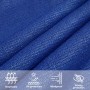 Toldo de vela cuadrado HDPE azul 160 g/m² 6x6 m de , Sombrillas - Ref: Foro24-311499, Precio: 69,28 €, Descuento: %