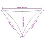 Toldo de vela triangular HDPE azul 160 g/m² 4x4x5,8 m de , Sombrillas - Ref: Foro24-311534, Precio: 27,99 €, Descuento: %