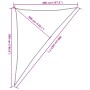 Toldo de vela triangular HDPE azul 160 g/m² 4x5x6,8 m de , Sombrillas - Ref: Foro24-311541, Precio: 31,36 €, Descuento: %