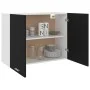 Armario colgante de cocina contrachapada negro 80x31x60 cm de vidaXL, Armarios de cocina - Ref: Foro24-801277, Precio: 91,55 ...