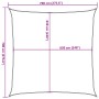 Toldo de vela cuadrado HDPE amarillo 160 g/m² 7x7 m de , Sombrillas - Ref: Foro24-311555, Precio: 103,50 €, Descuento: %