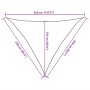 Toldo de vela triangular HDPE amarillo 160 g/m² 2,5x2,5x3,5 m de , Sombrillas - Ref: Foro24-311581, Precio: 18,10 €, Descuent...