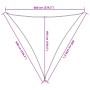Toldo de vela triangular HDPE amarillo 160 g/m² 6x6x6 m de , Sombrillas - Ref: Foro24-311597, Precio: 40,21 €, Descuento: %
