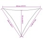 Toldo de vela triangular HDPE naranja 160 g/m² 2,5x2,5x3,5 m de , Sombrillas - Ref: Foro24-311691, Precio: 18,10 €, Descuento: %