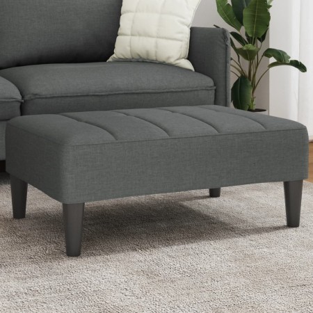 Reposapiés de tela gris oscuro 77x55x31 cm de , Otomanas - Ref: Foro24-4007381, Precio: 68,90 €, Descuento: %