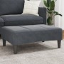 Reposapiés de terciopelo gris oscuro 77x55x31 cm de , Otomanas - Ref: Foro24-4007376, Precio: 68,23 €, Descuento: %