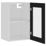 Armario colgante cristal madera contrachapada negro 40x31x60 cm de vidaXL, Armarios de cocina - Ref: Foro24-802506, Precio: 5...