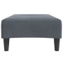 Reposapiés de terciopelo gris oscuro 77x55x31 cm de , Otomanas - Ref: Foro24-4007376, Precio: 68,23 €, Descuento: %