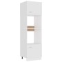 Armario de microondas madera contrachapada blanco 60x57x207 cm de vidaXL, Armarios de cocina - Ref: Foro24-802546, Precio: 20...
