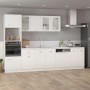 Armario de microondas madera contrachapada blanco 60x57x207 cm de vidaXL, Armarios de cocina - Ref: Foro24-802546, Precio: 20...