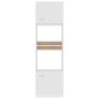 Armario de microondas madera contrachapada blanco 60x57x207 cm de vidaXL, Armarios de cocina - Ref: Foro24-802546, Precio: 20...