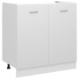 Armario bajo fregadero madera ingeniería blanco 80x46x81,5 cm de vidaXL, Armarios de cocina - Ref: Foro24-801196, Precio: 73,...