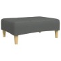 Sofá cama de 2 plazas con taburete tela gris oscuro de , Sofás - Ref: Foro24-3258107, Precio: 323,49 €, Descuento: %