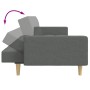 Sofá cama de 2 plazas con taburete tela gris oscuro de , Sofás - Ref: Foro24-3258107, Precio: 323,49 €, Descuento: %