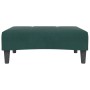 Sofá cama de 2 plazas con taburete terciopelo verde oscuro de , Sofás - Ref: Foro24-3258118, Precio: 336,27 €, Descuento: %