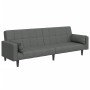 Sofá cama de 2 plazas con taburete tela gris oscuro de , Sofás - Ref: Foro24-3258124, Precio: 341,75 €, Descuento: %