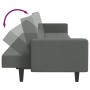 Sofá cama de 2 plazas con taburete tela gris oscuro de , Sofás - Ref: Foro24-3258124, Precio: 341,75 €, Descuento: %