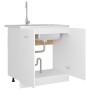 Armario bajo fregadero madera ingeniería blanco 80x46x81,5 cm de vidaXL, Armarios de cocina - Ref: Foro24-801196, Precio: 73,...
