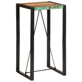 Mesa alta de bar madera maciza reciclada 60x55x110 cm de , Mesas de cocina y de comedor - Ref: Foro24-358885, Precio: 112,19 ...