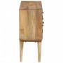 Aparador de madera maciza de mango 110x30x70 cm de , Armarios y almacenamiento - Ref: Foro24-376063, Precio: 221,01 €, Descue...
