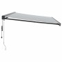 Toldo retráctil aluminio y tela gris antracita y blanco 5x3 m de , Toldos - Ref: Foro24-3216142, Precio: 750,24 €, Descuento: %