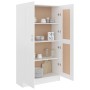 Librería madera de ingeniería blanco 82,5x30,5x150 cm de vidaXL, Librerías y estanterías - Ref: Foro24-802723, Precio: 141,17...
