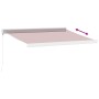 Toldo retráctil manual color burdeos 350x250 cm de , Toldos - Ref: Foro24-3215314, Precio: 821,05 €, Descuento: %
