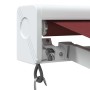 Toldo retráctil manual color burdeos 350x250 cm de , Toldos - Ref: Foro24-3215314, Precio: 821,05 €, Descuento: %