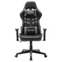 Silla de gaming de cuero sintético negro y gris de vidaXL, Sillones para videojuegos - Ref: Foro24-20506, Precio: 179,33 €, D...