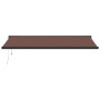 Toldo retráctil automático marrón 500x300 cm de , Toldos - Ref: Foro24-3215737, Precio: 754,83 €, Descuento: %