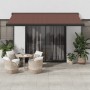 Toldo retráctil automático marrón 400x300 cm de , Toldos - Ref: Foro24-3215735, Precio: 786,55 €, Descuento: %