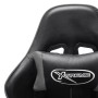 Silla de gaming de cuero sintético negro y gris de vidaXL, Sillones para videojuegos - Ref: Foro24-20506, Precio: 182,27 €, D...