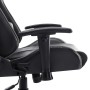 Silla de gaming de cuero sintético negro y gris de vidaXL, Sillones para videojuegos - Ref: Foro24-20506, Precio: 182,27 €, D...