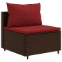 Set muebles de jardín 7 piezas y cojines ratán sintético marrón de , Conjuntos de jardín - Ref: Foro24-3308117, Precio: 534,5...