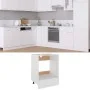 Armario para horno de madera de ingeniería blanco 60x46x81,5 cm de vidaXL, Armarios de cocina - Ref: Foro24-802497, Precio: 6...