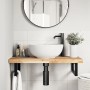 Encimera tocador baño madera maciza acacia sin tratar 80x40x4cm de , Tocadores de baño - Ref: Foro24-3279672, Precio: 68,91 €...