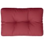 Cojín para sofá de palets de tela rojo tinto 60x40x12 cm de , Cojines para sillas y sofás - Ref: Foro24-360566, Precio: 19,78...