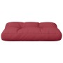 Cojín para sofá de palets de tela rojo tinto 60x40x12 cm de , Cojines para sillas y sofás - Ref: Foro24-360566, Precio: 19,78...