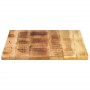 Tablero de mesa rectangular madera mango rugosa 80x70x3,8 cm de , Tableros para mesas - Ref: Foro24-371410, Precio: 83,44 €, ...
