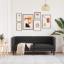 Sofá Chesterfield de 2 plazas cuero artificial negro de , Sofás - Ref: Foro24-372659, Precio: 262,41 €, Descuento: %