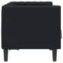 Sofá Chesterfield de 2 plazas cuero artificial negro de , Sofás - Ref: Foro24-372659, Precio: 262,41 €, Descuento: %
