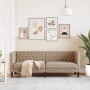 Sofá Chesterfield de 3 plazas cuero artificial marrón capuchino de , Sofás - Ref: Foro24-372671, Precio: 318,90 €, Descuento: %