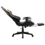 Gaming chair with footrest black and gold synthetic leather by vidaXL, Gaming chairs - Ref: Foro24-20512, Price: 188,48 €, Di...